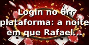 🎰 Login no 6rr plataforma: a noite em que Rafael decidiu testar a sorte